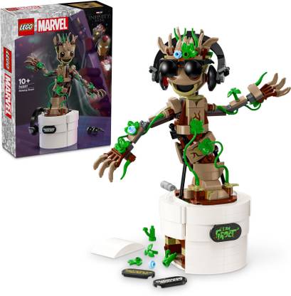 LEGO Marvel Dancing Groot Buildable Animated Toy 76297 459 Pieces)