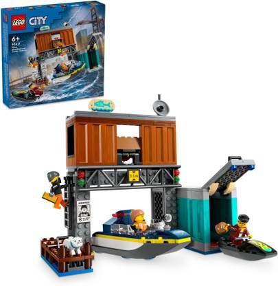 LEGO City Police Speedboat and Crooks Hideout 60417( 311 Pieces)