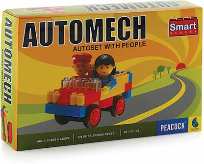 Peacock Toys & Games Peacock Automech - 125 pieces - Premium Interlocking Blocks