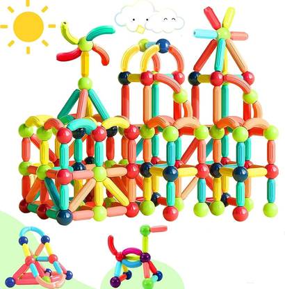 J K INTERNATIONAL Magnetic Sticks Building Blocks for Kids Brain Toys ( 36 pcs )