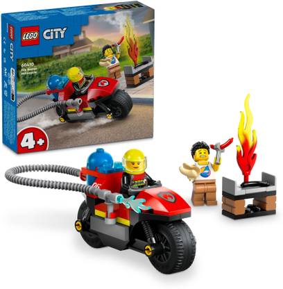 LEGO City Fire Rescue Motorcycle Building Set 60410 ( 57 Pieces)