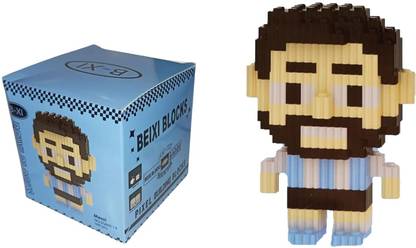 Birthday Popper Footballer Messi DIY Building Blocks (Pack of 1)Mini Figure Toy