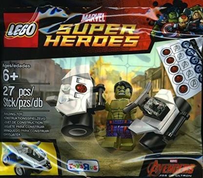 LEGO , Marvel Super Heroes, The Hulk Exclusive Minifigure Bagged,27 pcs
