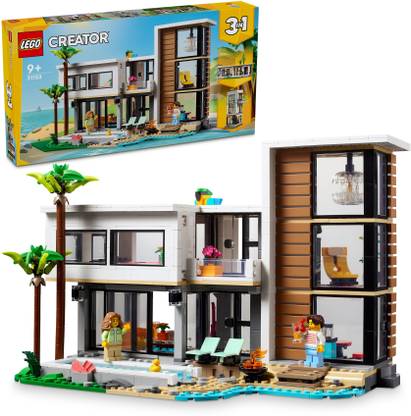 LEGO Creator 3in1 Modern House Toy Playset for Kids 31153 (939 Blocks)