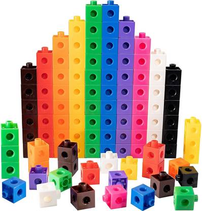 Pulsbery Cubic Interlocking Blocks (Multicolor)