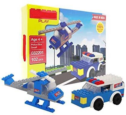 radhey preet 2 Different Models Make in 1 Pack Creative Police Block Set | Total 102pcs