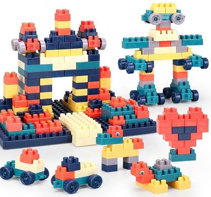 Pulsbery Big Sized Block Game Toy for 3-8 Years Old Kids Boys & Girls,Random Colour