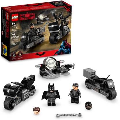 LEGO DC Batman: Batman & Selina Kyle Motorcycle Pursuit 76179 Building Kit; Cool Supe