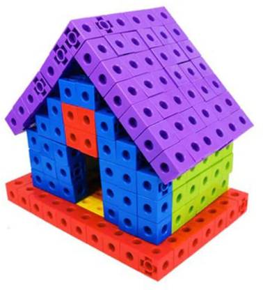 Kids Mandi 120 Pcs Educational Building Snap Cube Smart Blocks for Kids Ages 3+