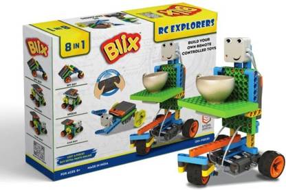 blix 8-In-1 DIY RC EXPLORERS – Build Your Own Remote Controlled Toys