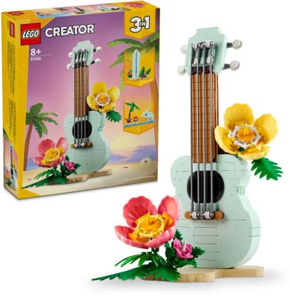 LEGO Creator 3-in-1 Tropical Ukulele Toy Set 31156 (387 Pieces)