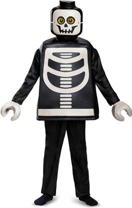 LEGO Disguise Skeleton Deluxe Costume, Black, Small (4-6)