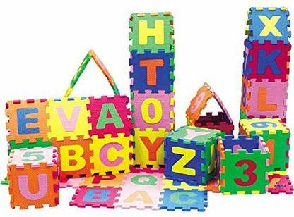 Pluspoint Foam Building Blocks for Toddler Kids Brick Set Educational Soft Building Blocks
