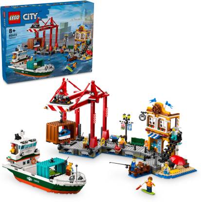 LEGO City Seaside Harbor with Cargo Ship Toy 60422 ( 1226 Blocks)