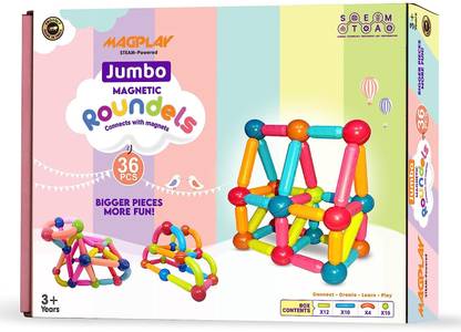 KIPA GAMING Roundels 36 pcs Jumbo Building Blocks for Kids Toys for Kids
