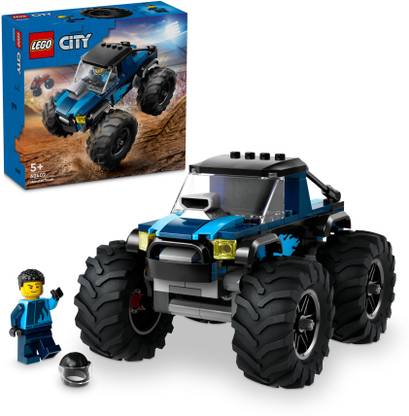 LEGO City Blue Monster Truck Off-Road Toy 60402 (148 Pieces)