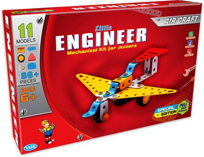 Funfantasy Little Engineer Mechanical Kit Aircraft Building Set Toys for Kids