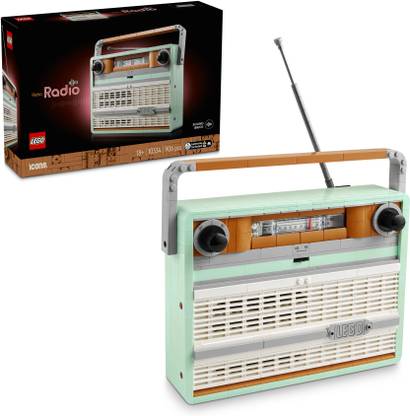 LEGO Icons Retro Radio Music Home Decor Building Set 10334 ( 906 pieces )