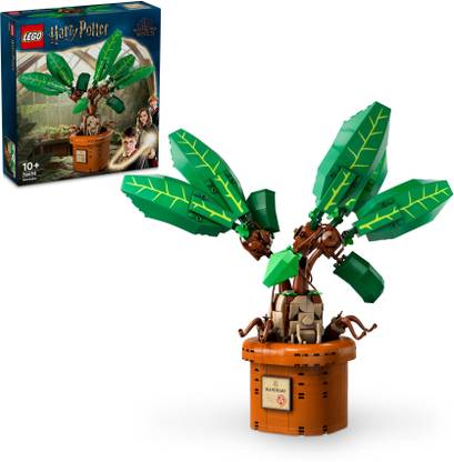 LEGO Harry Potter Mandrake Plant Toy, Magical Gift 76433 ( 579 Blocks)