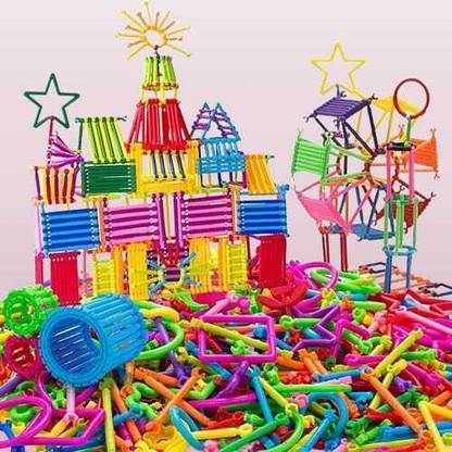 LYZAHS ShapePlay Smart Sticks - 100+ Piece Interactive Building Blocks Game Set