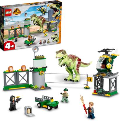LEGO Jurassic World T. rex Dinosaur Breakout 76944 Building Kit (140 Pieces)