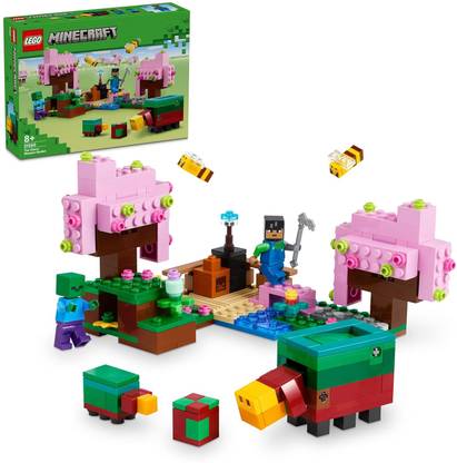 BVM Minecraft The Cherry Blossom Garden Toy Building Blocks Toys