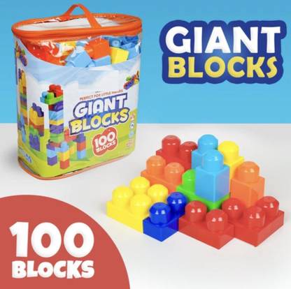 zokato Giant Blocks Big Building Bag with Big Building Blocks, Building Toys