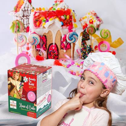 ArtCAKetect - #Creation #Recreation #Celebration Candy Townhouse Gingerbread House Kit Ready to Build Toy Treats Box