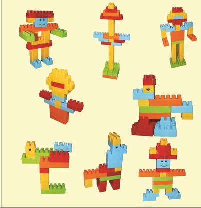 Sharvil 60 PCS! COLOURFUL Kids Brick Kids Building Block Toys Kids Building Block