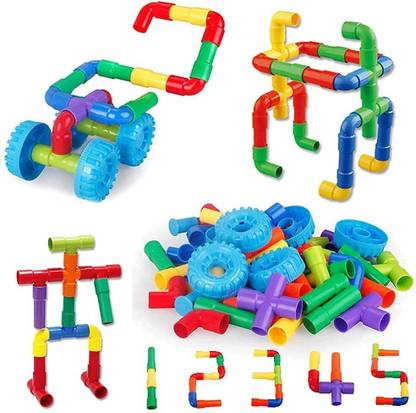 Pulsbery Multicolor Baby Building Block Thickened Blocks For Kids (85 Piece)