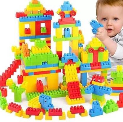 Pulsbery 200 Piece Classic Big Building Bricks | Large Toy Blocks (MULTICOLOR)