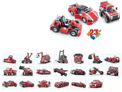 radhey preet 23 in 1 Different Form of Vehicles Model Block Set in a 1 Game 3110