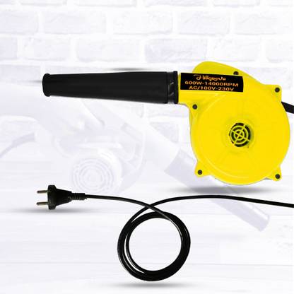 Hillgrove Yellow 600W-14000RPM Air Blower and Suction Dust Cleaner for AC/Computer/Home with Air Blower Machine Gun Dust Cleaning Forward Curved Air Blower