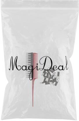 Lyla Salon Weaver Highlighting Foiling Hair Comb Coloring Dyeing Tint Brush Wine Red