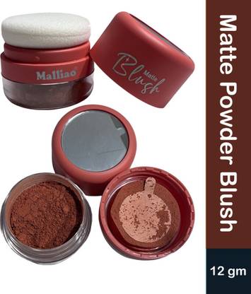 Malliao Matte Soft Light Face Blush and Blusher With Mushroom Puff Shed-03