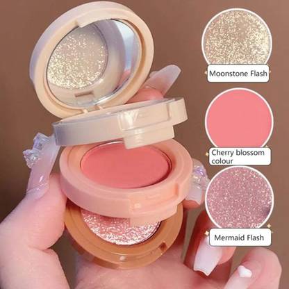 NADJA New 3-in-1 Highlighter & Blush Glow Pinkish Highlighter Makeup Palette