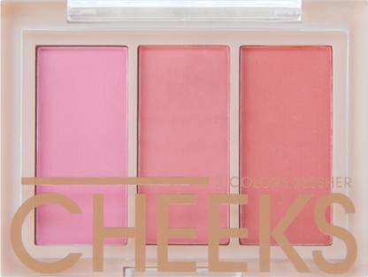 VARS LONDON Cheeks 3 color matte blusher palette + face make up blusher palette
