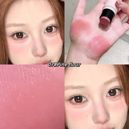 DAIMANPU GEGE Bear Porcelain Light Multi-Purpose Blush Stick, Delicate and Smooth 1215B