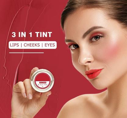 MYEONG 3 in 1 Lips Copper Rust Color Cheek Tint Cheeks, & Eyelid Gives Natural look