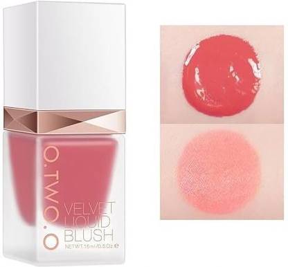 Unique Beatuy Store O TWO O LIQUID BLUSHER HIGH PIGMENTATION WATERPROOF COLOR SHADE 03