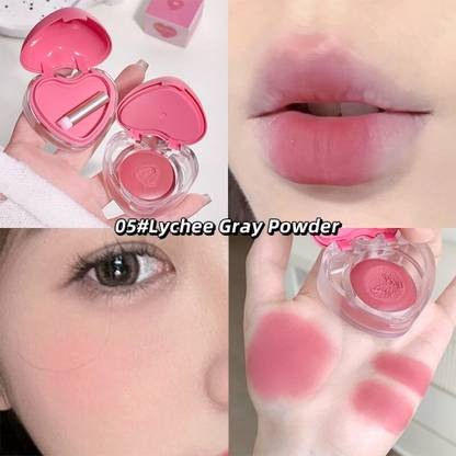 DAIMANPU Heart Lip & Cheek Cream Blush, GEGE BEAR Multipurpose, Lip and Cheek Tint