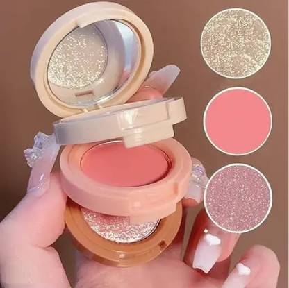 CATERINACHIARA All In 1 Makeup Kit - Highlighter, Blusher, Eye Shadow Mirror Intact Shade01