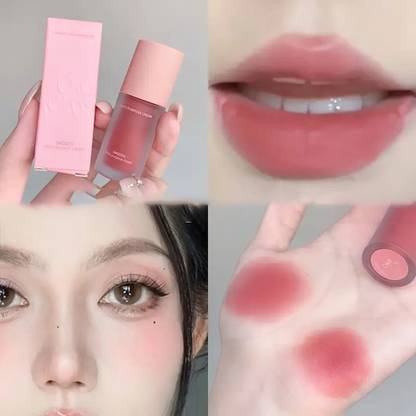 DAIMANPU Gege Bear 3-in-1 Soft Mist Smooth Multi-Purpose Blush EyeShadow Lip Cream