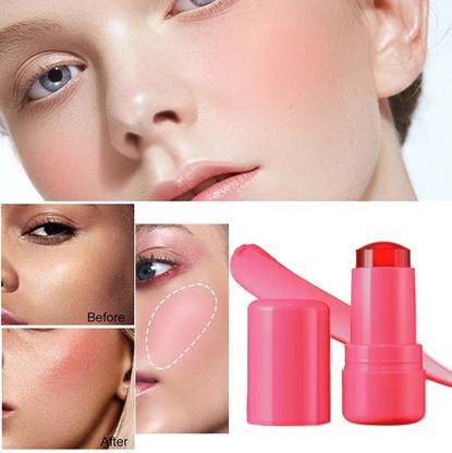 WOONGMI Best 2-In-1 Jelly Blush & Lipstick Stick Waterproof, For All Skin Tones
