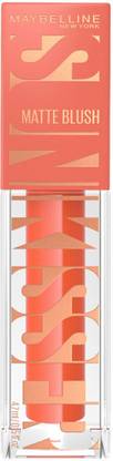 MAYBELLINE NEW YORK Sunkisser Hazy Matte Blush, 12HR Sunkissed Cheeks, Sweat-proof, Peachy Quench