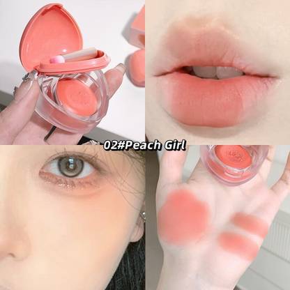 DAIMANPU Heart Lip & Cheek Cream Blush, GEGE BEAR Multipurpose, Lip and Cheek Tint