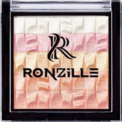 RONZILLE metallic blusher & square palette case highlighter Highlighter