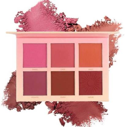 Love Nature Blush Palette of 6 Colour With Pigmented Blusher For A Natural Makeup Look,