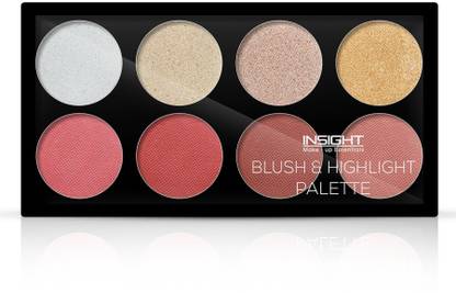 INSIGHTCOSMETIC Blush & Highlight Palette |Blend Effortlessly|Creamy Feel