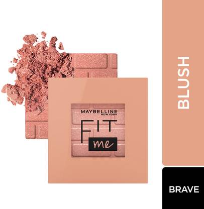 MAYBELLINE NEW YORK Fit Me Mono Blush , 10 Brave | 16 HR Long Lasting Wear, 4.5g
